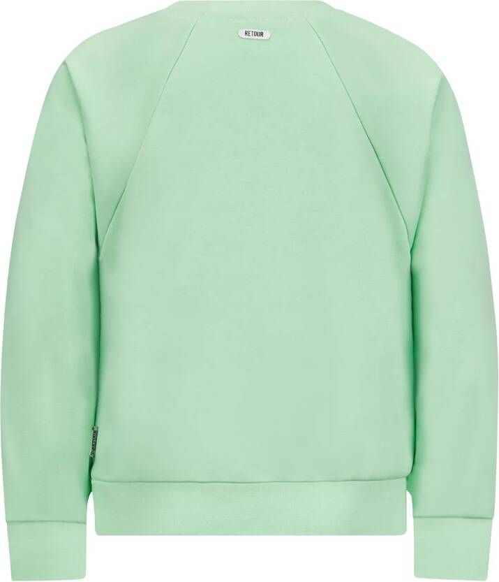 Retour Denim ! Meisjes Sweater -- Groen Katoen/polyester