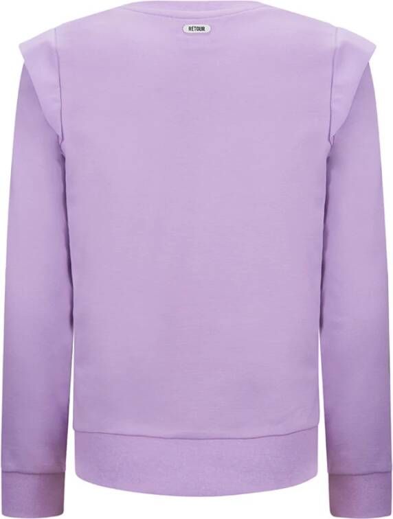 Retour Denim ! Meisjes Sweater -- Lila Katoen/elasthan