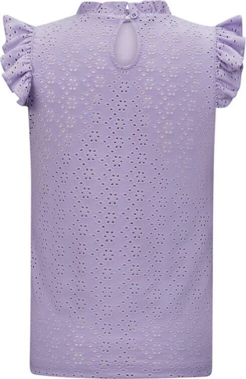 Retour Denim ! Meisjes Shirt Korte Mouw -- Lila Polyester/elasthan