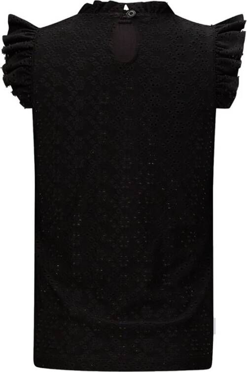 Retour Denim ! Meisjes Shirt Korte Mouw -- Zwart Polyester/elasthan