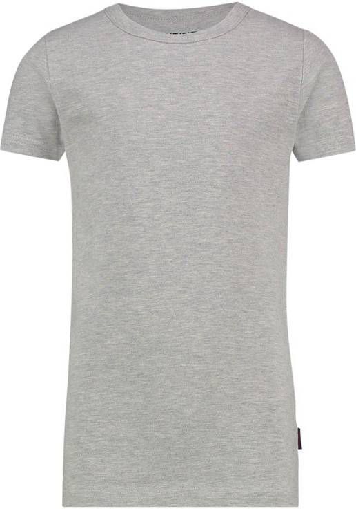 VINGINO ! Jongens Shirt Korte Mouw Maat 164 Grijs Katoen/elasthan