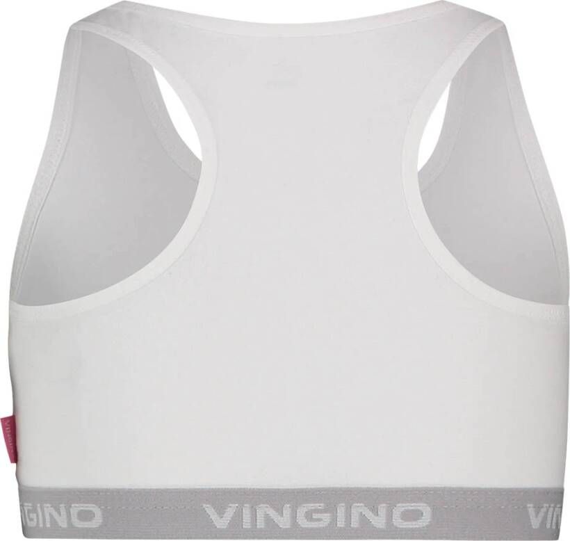 Vingino ! Meisjes Top Maat 176 Wit Katoen/elasthan