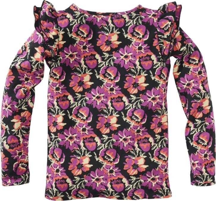 Z8 ! Meisjes Shirt Lange Mouw -- All Over Print Katoen/elasthan