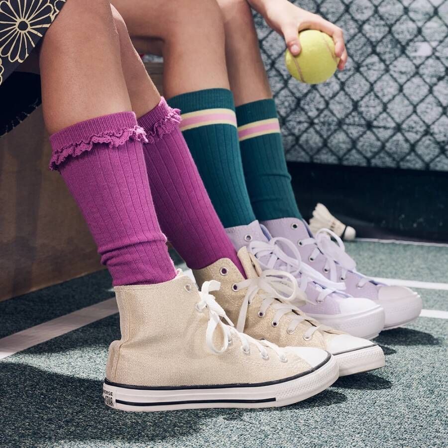 Z8 ! Meisjes Kniekous -- Violet Katoen/polyester/elasthan