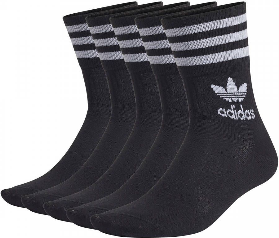 adidas Originals Sportsokken met klassiek merk en strepen(5 paar )