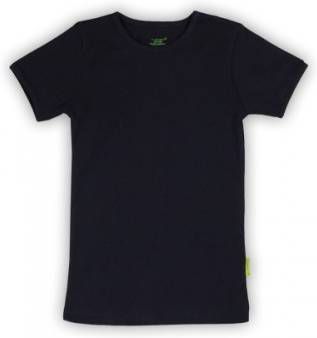 Claesens ! Jongens Shirt Korte Mouw Maat 164 Donkerblauw Katoen/lycra
