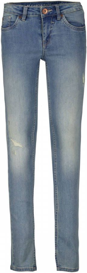 Garcia Stretch jeans Sara 510 met destroyed effecten