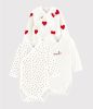 Petit Bateau Babykleding 3 Bodies Naiss ML Rood online kopen