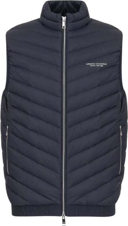 Armani Exchange Bodywarmers Blauw Heren