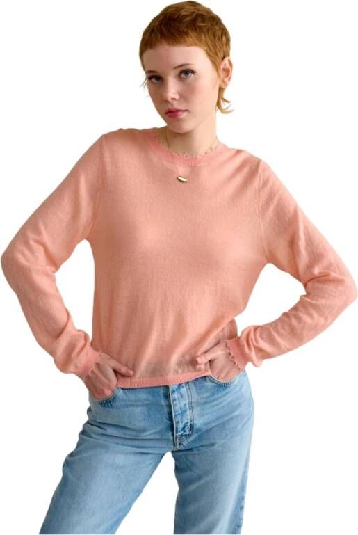 Bellerose V neck Knitwear , Roze, Dames