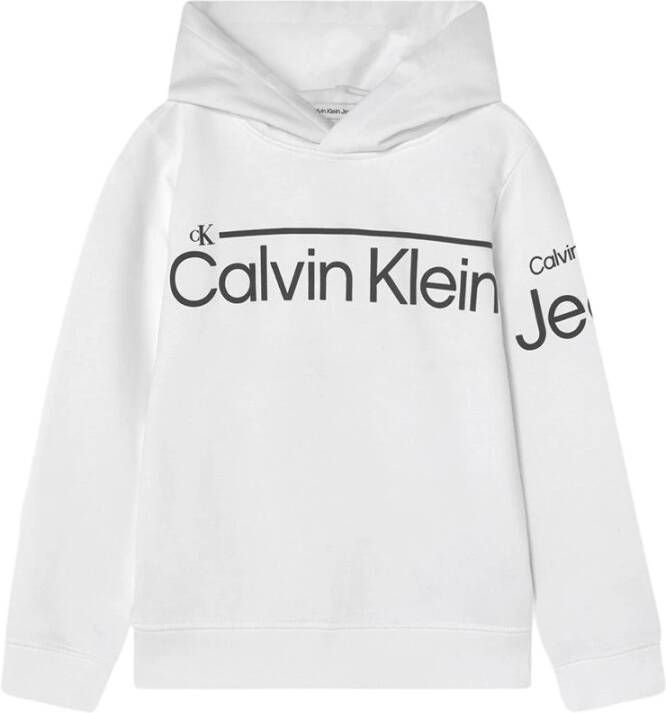 Calvin klein Hoodie met logo Jeans, Wit, Unisex