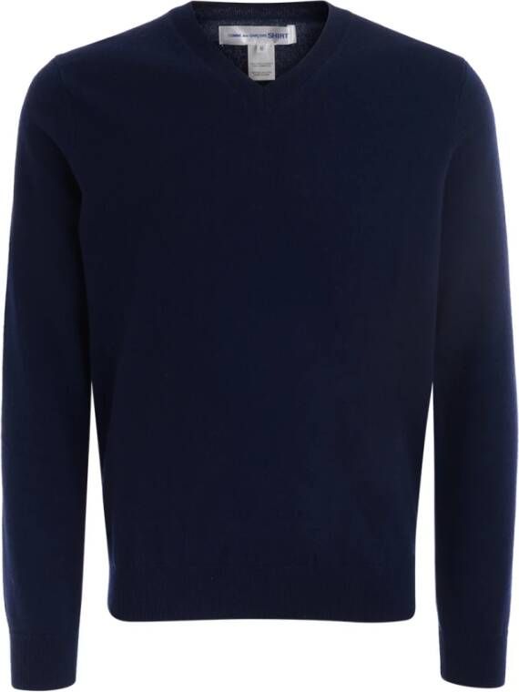 Comme des Garçons Gebreide kleding , Blauw, Heren
