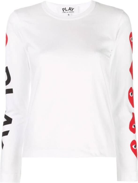 Comme des Garçons Zoals jongens t shirts en polos wit , Wit, Dames