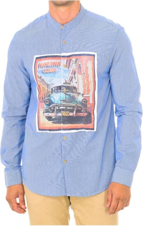 Desigual Overhemden Blauw Heren