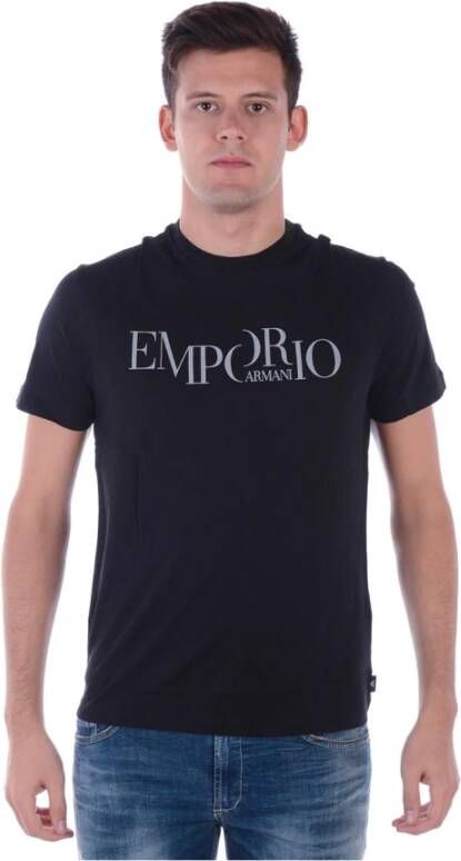 Armani T shirt van katoen met logoprint