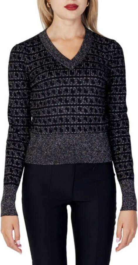 Gaudi V hals gebreide kleding , Grijs, Dames