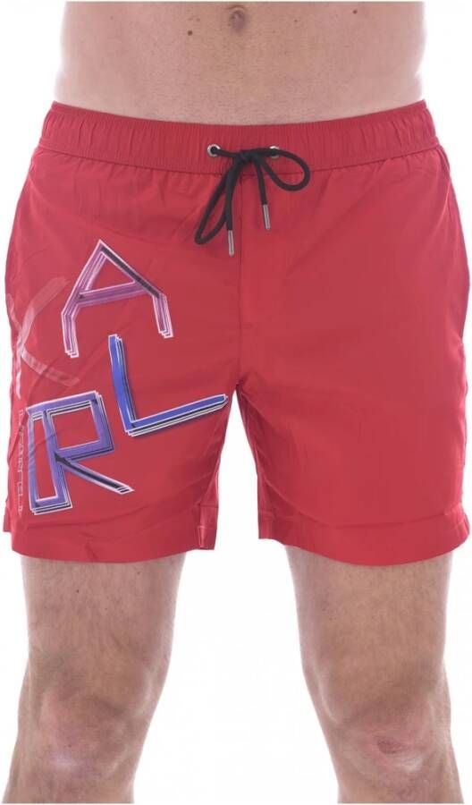 Karl Lagerfeld Bath shorts , Rood, Heren