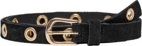 Only ! Meisjes Riem -- Zwart Suede