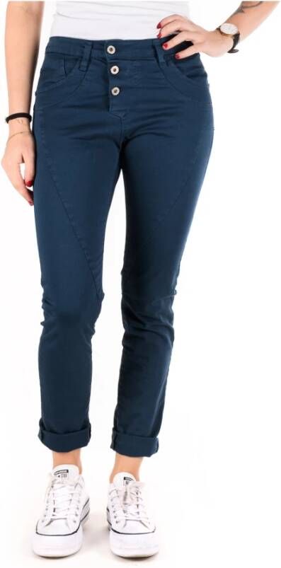 Please Cropped Trousers , Blauw, Dames