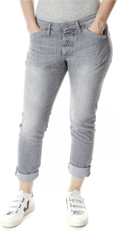 Please Cropped Jeans Grijs Dames