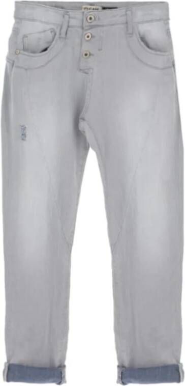 Please Cropped Jeans Grijs Dames