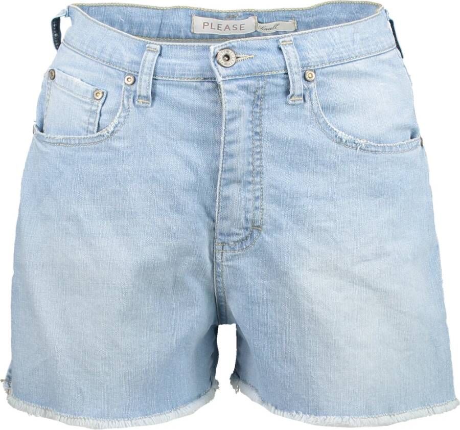 Please Denim shorts Blauw Dames