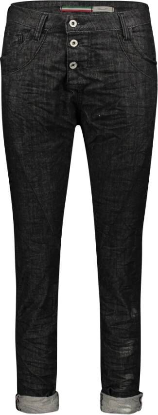 Please P78a zwarte denim , Zwart, Dames