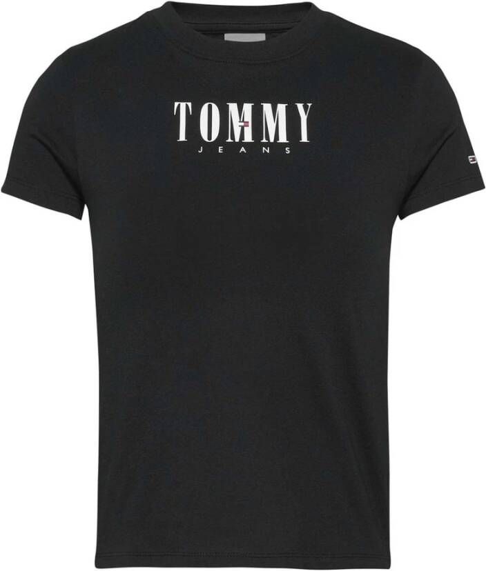 Tommy Jeans T shirts Zwart Dames