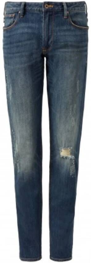 Armani Slim Fit Jeans Blauw Heren