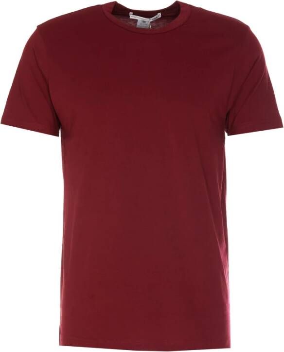 Comme des Garçons Zoals jongens en Bordeaux T shirts en poloshirts , Rood, Heren