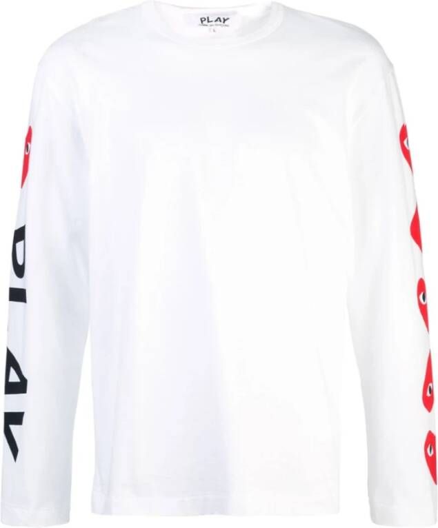 Comme des Garçons Zoals jongens t shirts en polos wit , Wit, Heren