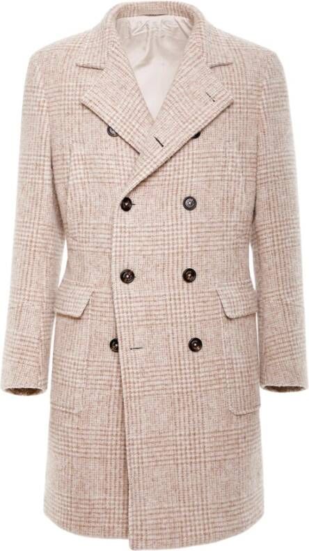Eleventy Met dubbele rijen , Beige, Heren