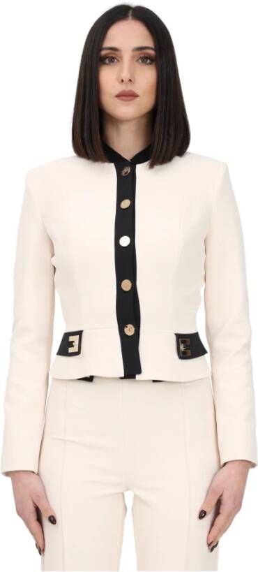 Elisabetta Franchi Zomerjassen Wit Dames