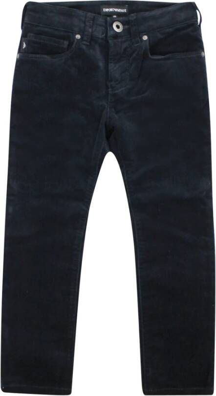 Emporio Armani Pantalone bambino in velluto , Blauw, Heren