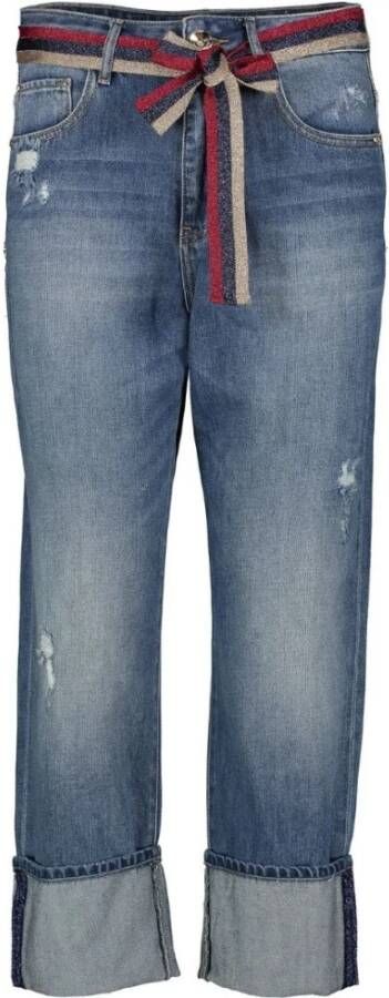 Gaudi Straight Jeans Blauw Dames