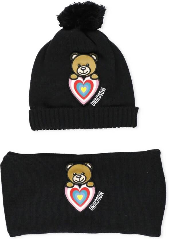 Moschino Mutsen en Petten Zwart Heren