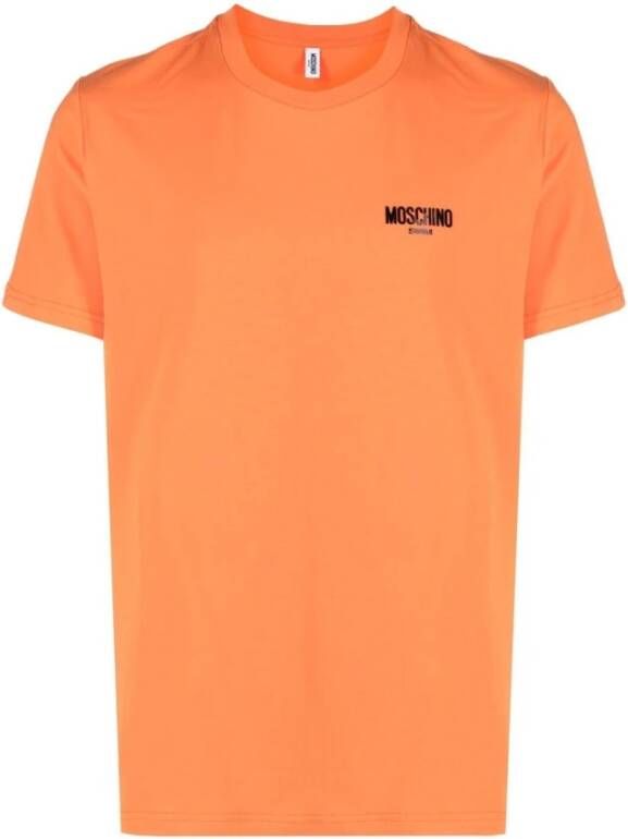 Moschino T shirt , Oranje, Heren