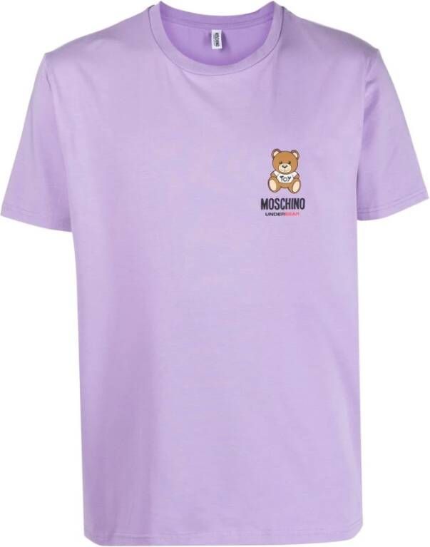 Moschino T shirt , Paars, Heren