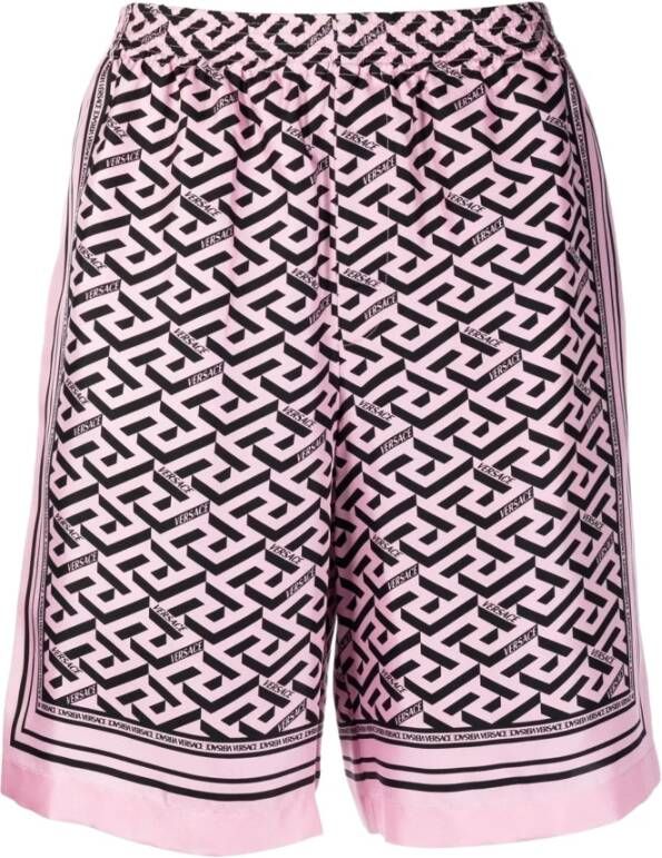 Versace Korte Broeken Roze Heren