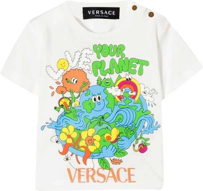 Versace T shirts Wit unisex