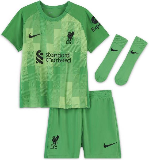 Nike Liverpool FC 2021/22 Goalkeeper Voetbaltenue voor baby's/peuters Groen