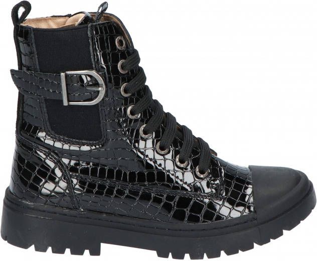 Shoesme SW22W030 Black Croco Veter boots