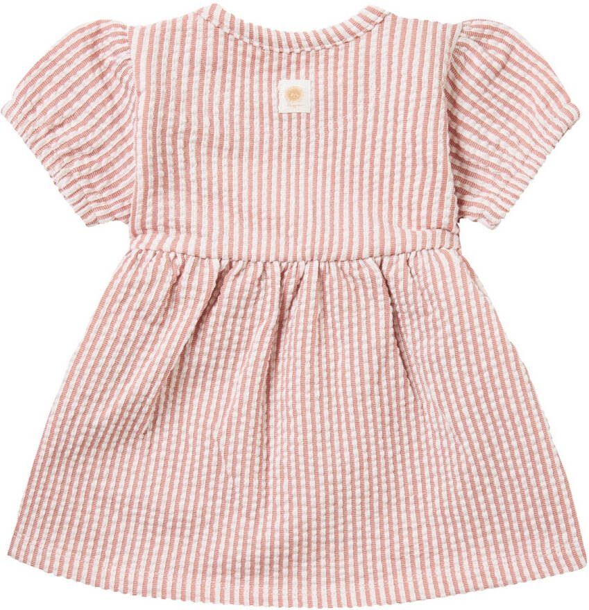 Noppies Jurken Girls Dress Ness Short Sleeve Stripe Lichtroze