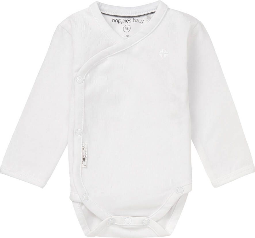 Noppies  Newborn Wikkelromper Wit Gr.56 Jongen/Meisjes