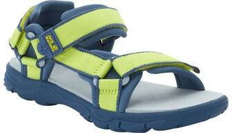 Jack Wolfskin Seven Seas 3 Sandaal Junior Limoengroen/Blauw