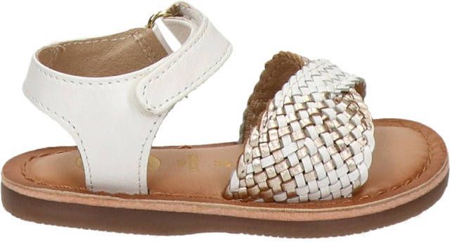 Gioseppo leren sandalen wit/goud
