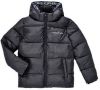 Calvin klein JEANS gewatteerde winterjas van gerecycled polyester zwart online kopen
