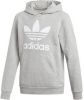 Adidas Originals Trefoil Hoodie Medium Grey Heather/White Kind online kopen