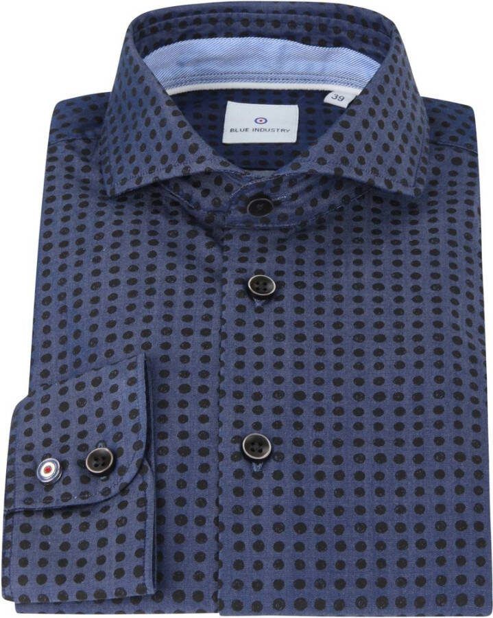 Blue Industry Overhemden Blauw Heren