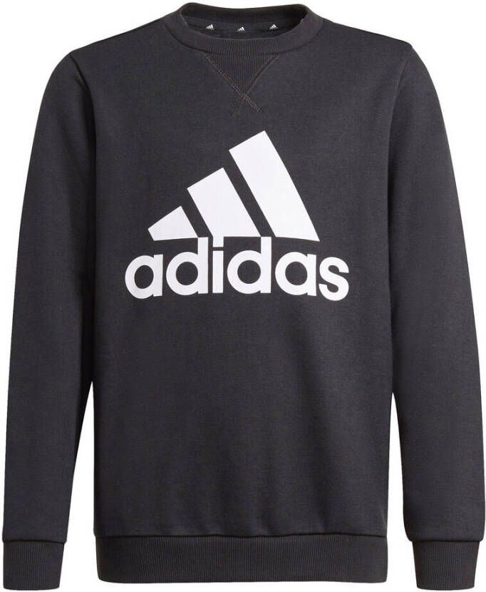 adidas Sweatshirt Big Logo Zwart/Wit Kinderen